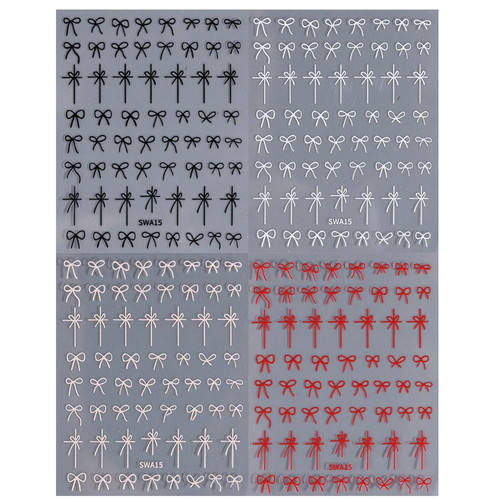 Fantasy bow nail stickers - bow,