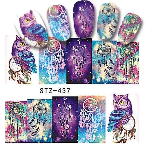 Nail stickers owl - nail,