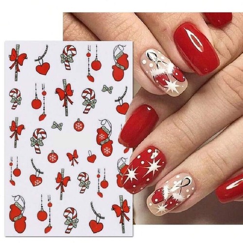 Nail art stickers - art, christmas