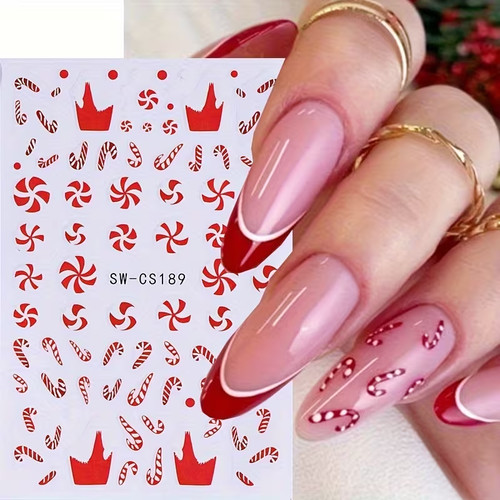 Christmas nail art stickers - ,
