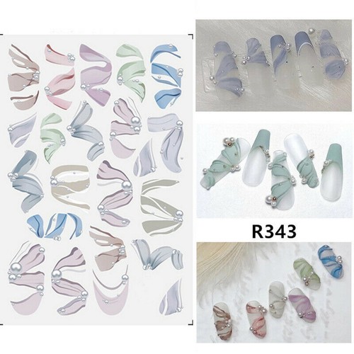 Nail art stickers - art, winter