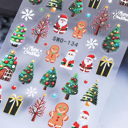 Embossed christmas red - embossed, 3d