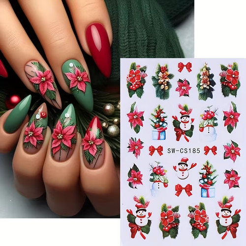 Christmas nail art stickers - ,