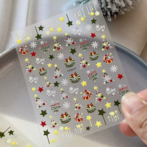 1pc new christmas nail - 1pc,
