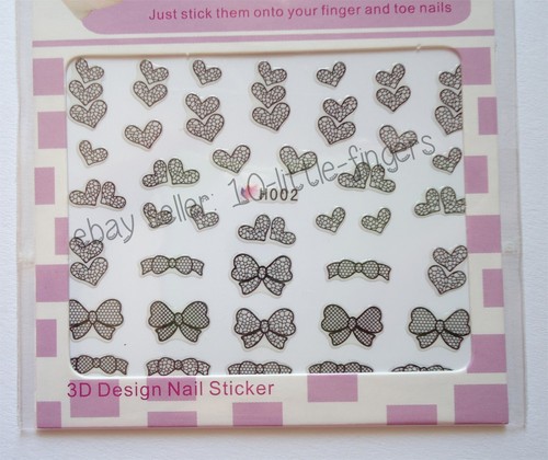 Set elegant lace nail - of,