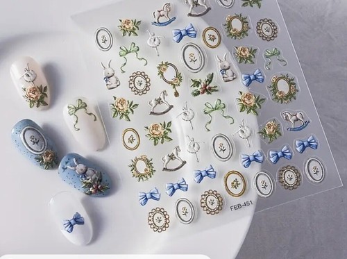 Nail stickers vintage rocking - vintage,