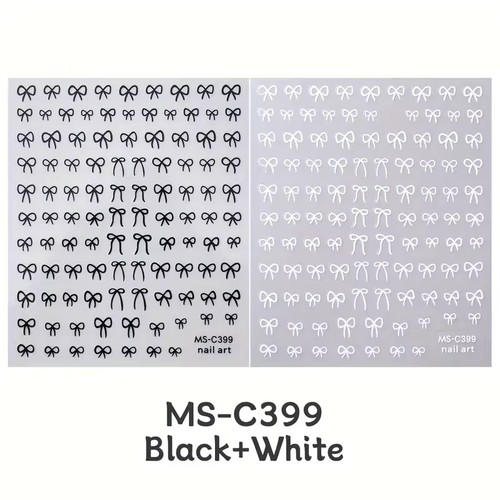 Nail art stickers bow lace - nail,