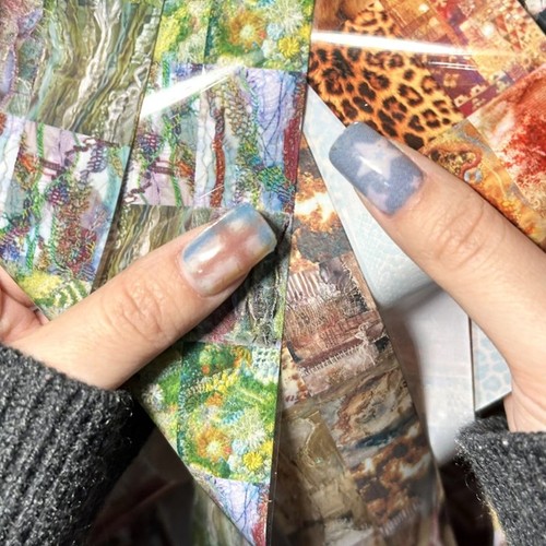 1pc leopard nail - 1pc, transfer