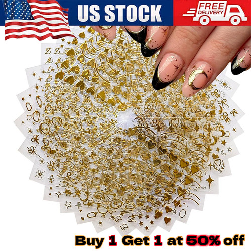 30sheets gold nail art - 30sheets,
