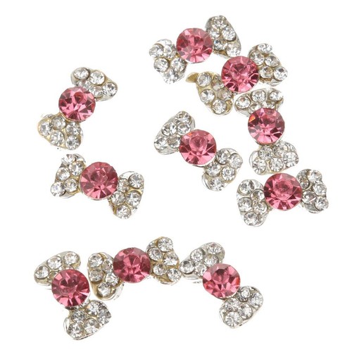 10pcs glitter bowknot nail - glitter,