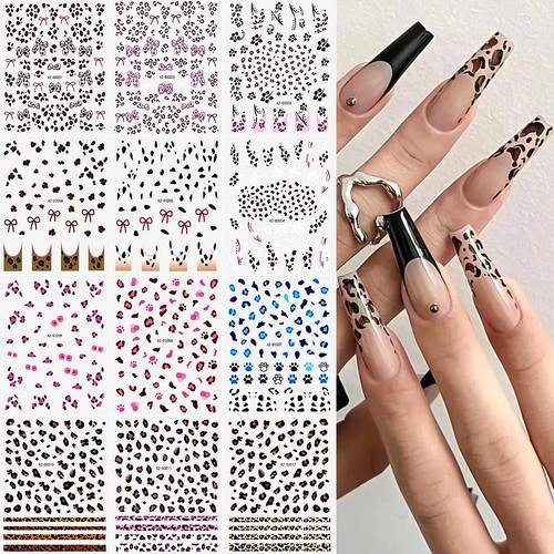 Nail art sticker leopard spot - nail,