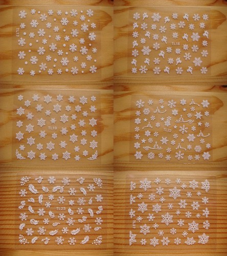 Christmas white nail art - christmas,