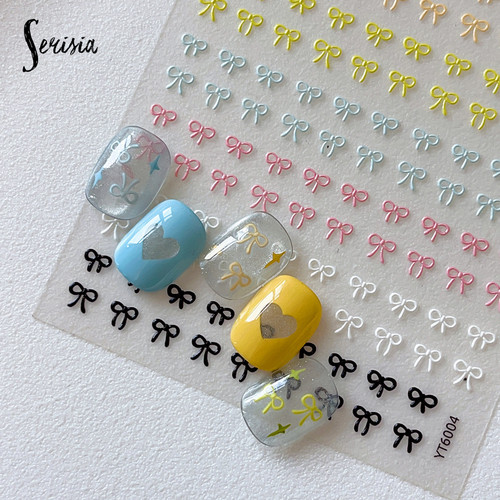 Embossed bowknot nail - 5d,