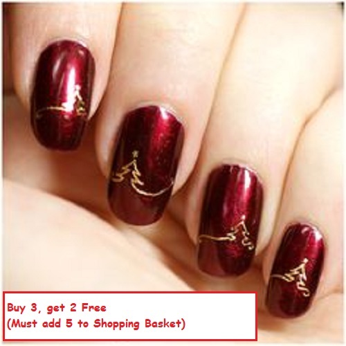 Christmas nail art stickers - christmas,