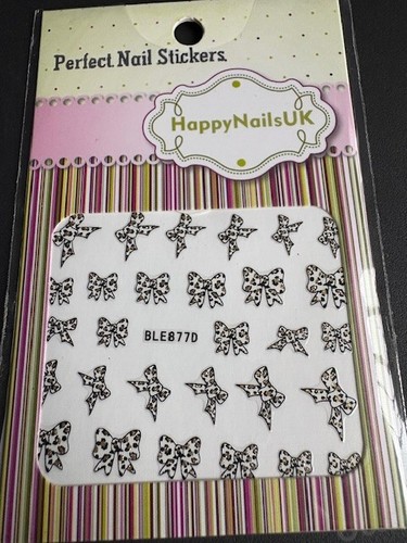 Nail art stickers - nail, black
