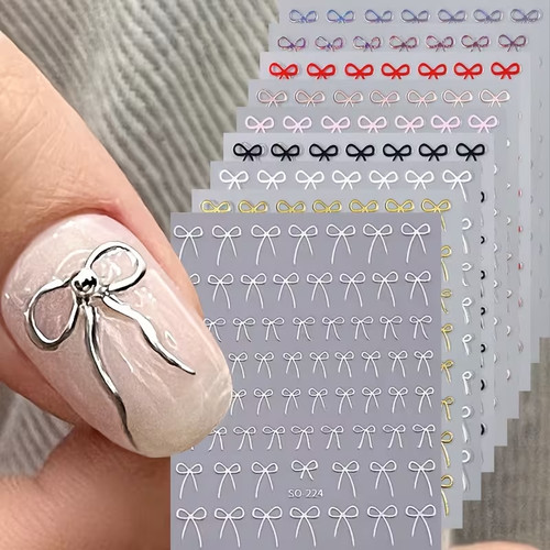Nail art stickers bows - art,