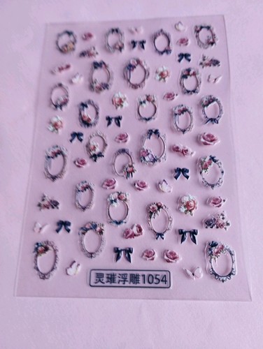 Nail art stickers - art, vintage